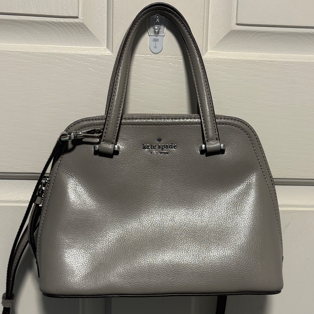 Kate Spade Metallic Gray Satchel